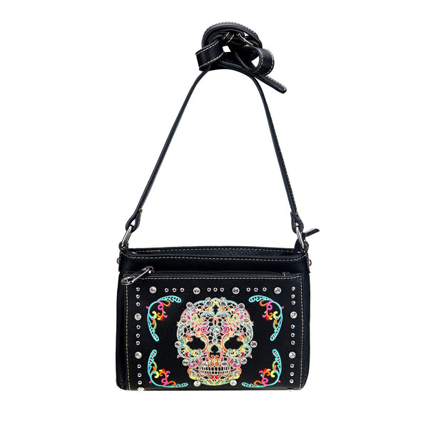 Sugar skull crossbody discount purse