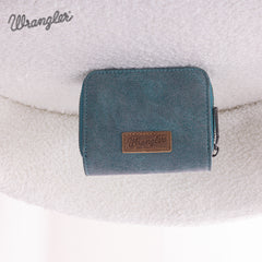 WG160-W014  Wrangler Sherpa  Bi-Fold Wallet -Turquoise