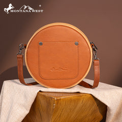 MW1314-118 Montana West Tooled Collection Circle Bag/Crossbody