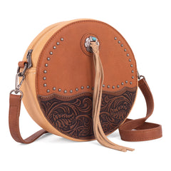 MW1314-118 Montana West Tooled Collection Circle Bag/Crossbody