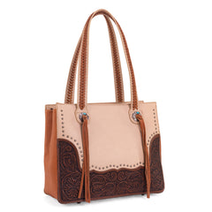 MW1314G-8317  Montana West Tooled Collection Concealed Carry Tote