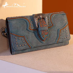 MW1282-W018 Montana West Buckle Collection Wallet