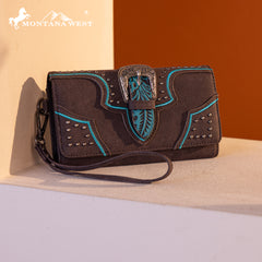 MW1282-W018 Montana West Buckle Collection Wallet