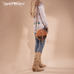 MW1314-118 Montana West Tooled Collection Circle Bag/Crossbody