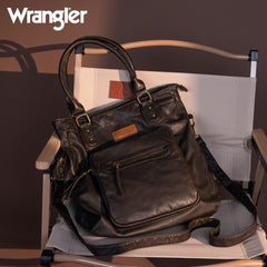 WG165-1110 Wrangler Slouchy Tote/Crossbody - Black