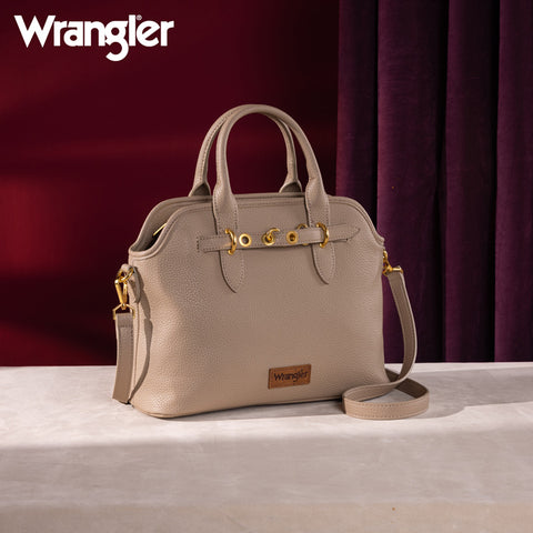 WG201-8012   Wrangler Top Handle Tote/Crossbody - Khaki