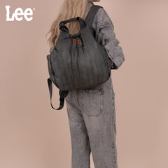 LEE49-002  LEE Quilted Puffer Drawstring Backpack