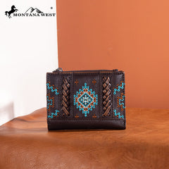 MW1317-W052  Montana West Embroidered Aztec Collection Wallet