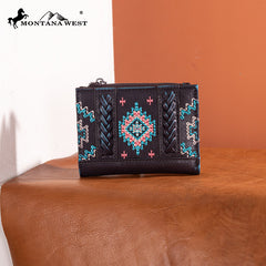 MW1317-W052  Montana West Embroidered Aztec Collection Wallet