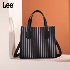 LEE56-007   LEE Striped Canvas Tote Bag/Crossbody