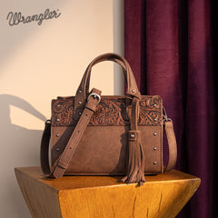 WG160-60102   Wrangler Western Tooled Tote Crossbody