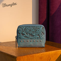 WG160-W0142   Wrangler Western Tooled  Bi-Fold Wallet