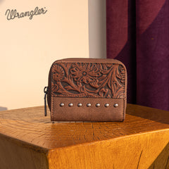 WG160-W0142   Wrangler Western Tooled  Bi-Fold Wallet