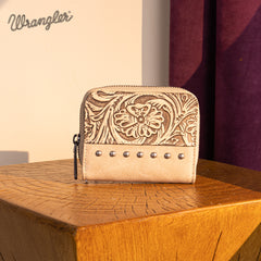 WG160-W0142   Wrangler Western Tooled  Bi-Fold Wallet