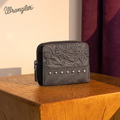 WG160-W0142   Wrangler Western Tooled  Bi-Fold Wallet