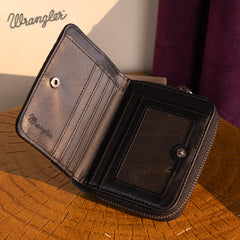 WG160-W0142   Wrangler Western Tooled  Bi-Fold Wallet