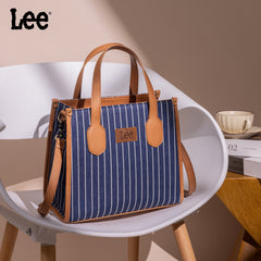 LEE56-007   LEE Striped Canvas Tote Bag/Crossbody