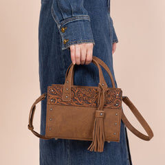 WG160-60102   Wrangler Western Tooled Tote Crossbody