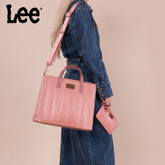 LEE49-006  LEE Quilted Puffer Tote/Crossbody With Pouch