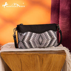 MW1308-181 Montana West Tooled Aztec Collection Crossbody/Clutch