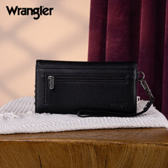 WG183-W048   Wrangler Whipstitch Wristlet Wallet