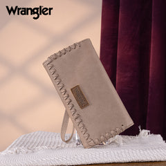 WG183-W048   Wrangler Whipstitch Wristlet Wallet