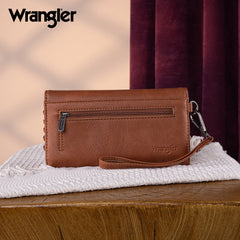 WG183-W048   Wrangler Whipstitch Wristlet Wallet