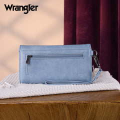 WG183-W048   Wrangler Whipstitch Wristlet Wallet