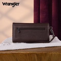 WG183-W048   Wrangler Whipstitch Wristlet Wallet