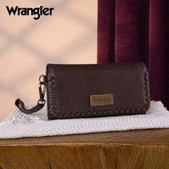 WG183-W048   Wrangler Whipstitch Wristlet Wallet