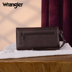 WG183-W048   Wrangler Whipstitch Wristlet Wallet