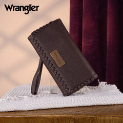 WG183-W048   Wrangler Whipstitch Wristlet Wallet