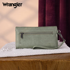 WG183-W048   Wrangler Whipstitch Wristlet Wallet