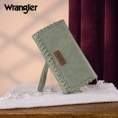 WG183-W048   Wrangler Whipstitch Wristlet Wallet