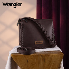 WG183-8312   Wrangler Whipstitch Braided Strap Hobo/Crossbody Bag