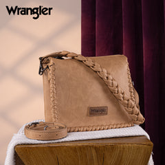 WG183-8312   Wrangler Whipstitch Braided Strap Hobo/Crossbody Bag