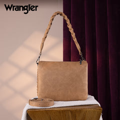 WG183-8312   Wrangler Whipstitch Braided Strap Hobo/Crossbody Bag