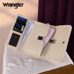 WG183-W048   Wrangler Whipstitch Wristlet Wallet