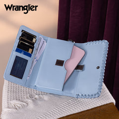 WG183-W048   Wrangler Whipstitch Wristlet Wallet