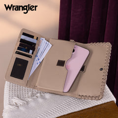 WG183-W048   Wrangler Whipstitch Wristlet Wallet