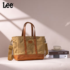 LEE53-004   LEE  Waxed Canvas Tote Bag/Crossbody