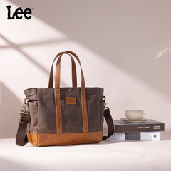 LEE53-004   LEE  Waxed Canvas Tote Bag/Crossbody