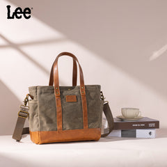 LEE53-004   LEE  Waxed Canvas Tote Bag/Crossbody