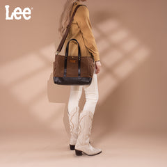 LEE53-004   LEE  Waxed Canvas Tote Bag/Crossbody