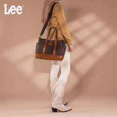 LEE53-004   LEE  Waxed Canvas Tote Bag/Crossbody