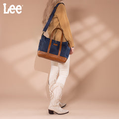 LEE53-004   LEE  Waxed Canvas Tote Bag/Crossbody