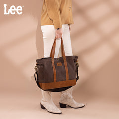 LEE53-004   LEE  Waxed Canvas Tote Bag/Crossbody