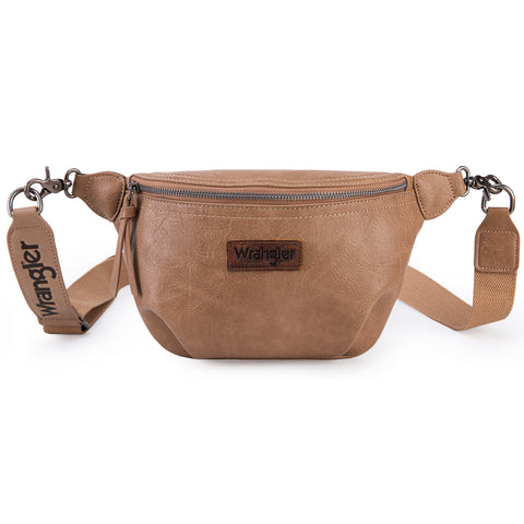 WG82-194  Wrangler Fanny Pack Belt Bag Sling Bag - Khaki