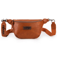 WG82-194  Wrangler Fanny Pack Belt Bag Sling Bag -Light Brown