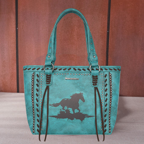 MW7411G-8317  Montana West Horse Collection Concealed Carry Tote